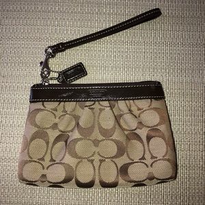 Classic Coach Wristlet